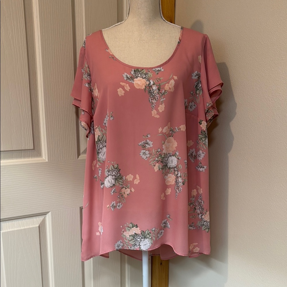 Floral Pink Blouse